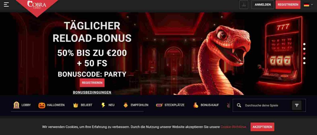 cobra casino bonus