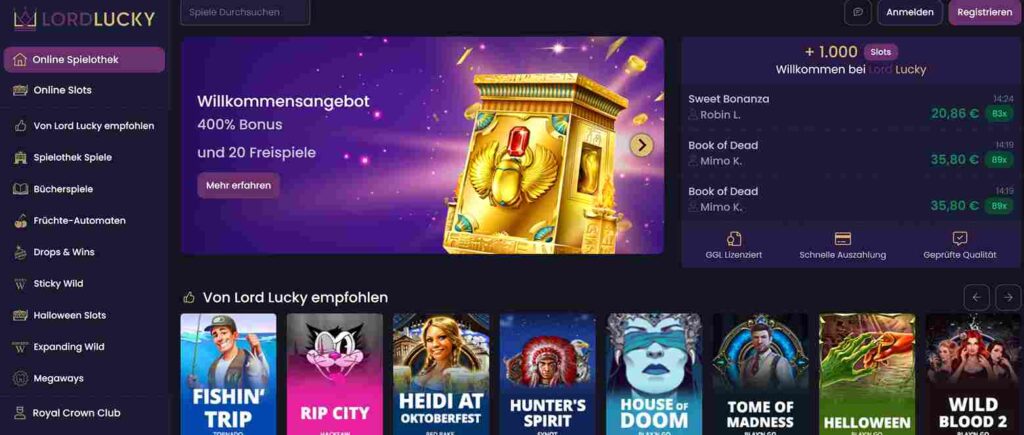 lord- ucky casino bonus-