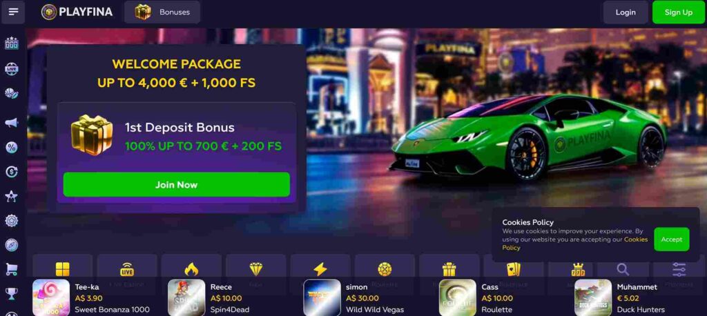 playfina casino
