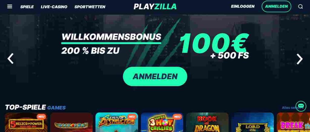 playzilla bonus