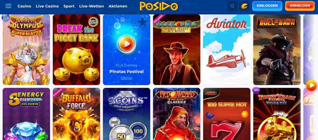 posido casino games