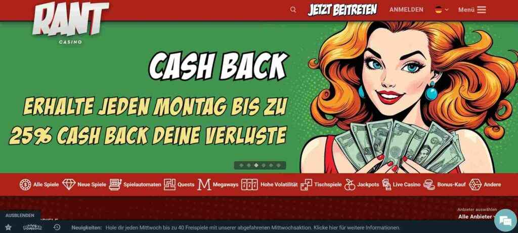 rant casino bonus