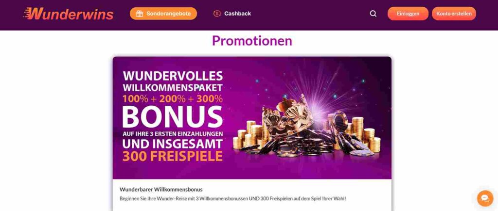 wunderwins casino bonus