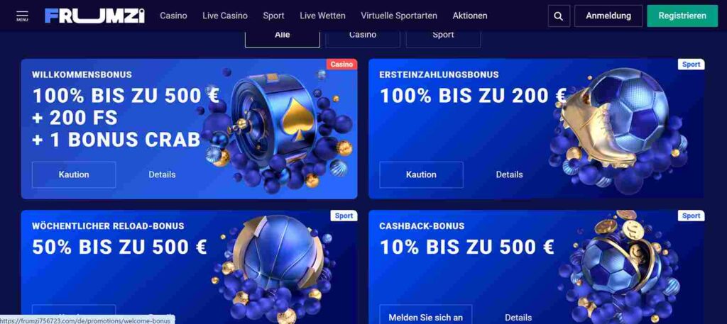 frumzi casino bonus