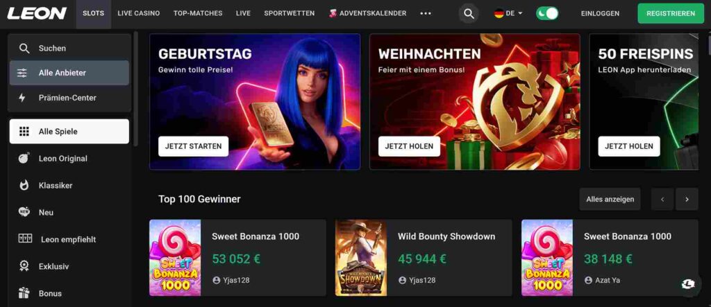 leon casino bonus