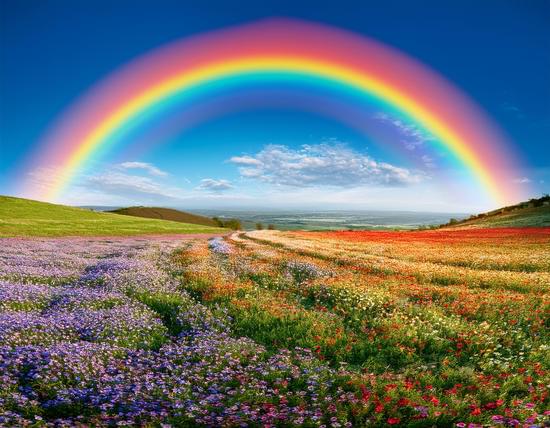 rainbow and colorful